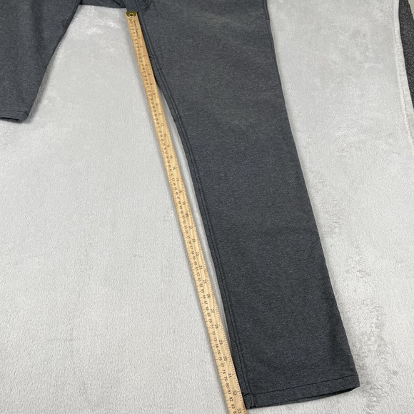 Lululemon ABC Pant Classic Tech Canvas Mens 34x33 Heather Gray Office Stetch EUC - Picture 7 of 11